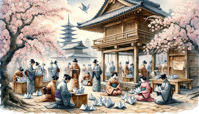 Origami en Japón durante el siglo XVII